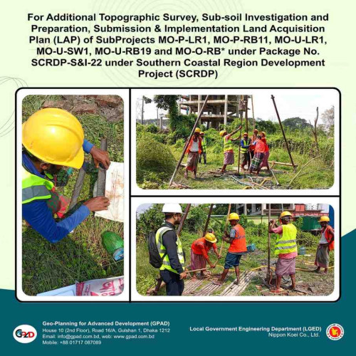 Topographic Survey, Sub-soil Investigation and Preparation